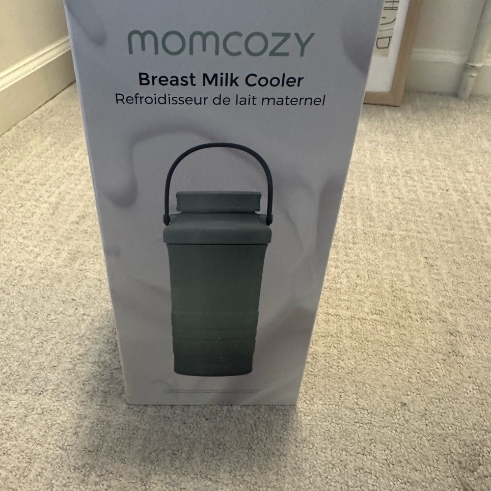 Momcozy Gray Breast Milk Cooler Travel Bag